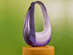 Charles & Keith x PH5 Offer: Buy Toni Gradient Knotted Crescent Hobo Bag - Purple For Just S$119.00