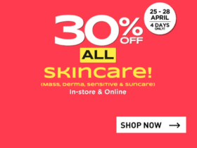 Watsons Discount Code: Get 30% OFF on All Skincare Products