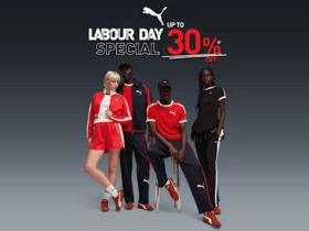 Puma【Labour Day Sale】: Grab Up to 30% OFF on Selected Men's & Women's Products